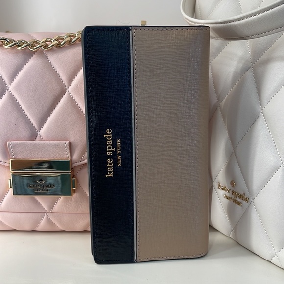 Kate Spade Morgan Colorblocked Slim Bifold Wallet 
Cafe Mocha 
NWT - Picture 5 of 16